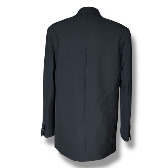 Aritzia Babaton Kleos Blazer Lined Single Breasted Notch Lapel SM Black Vented - Picture 8 of 12